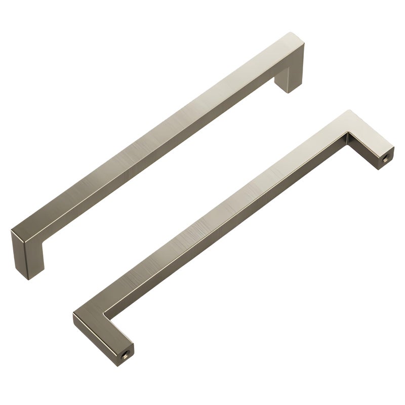 Hickory Hardware Solid Core Kitchen Cabinet Pulls  Luxury Cabinet Handles  Hardware for Doors & Dresser Drawers  6-5/16 Inch (160mm) Hole Center  Stainless Steel  Skylight Collection(Pack of 1) - Image 1